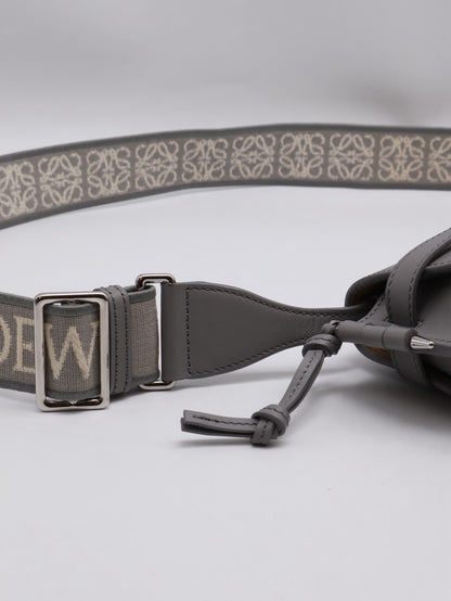 LOEWE Gate Dual馬鞍包 - Mini灰