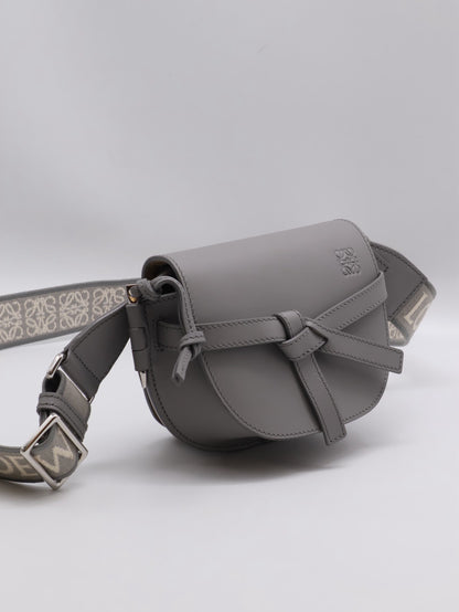 LOEWE Gate Dual馬鞍包 - Mini灰