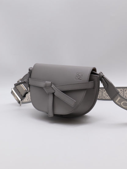 LOEWE Gate Dual馬鞍包 - Mini灰