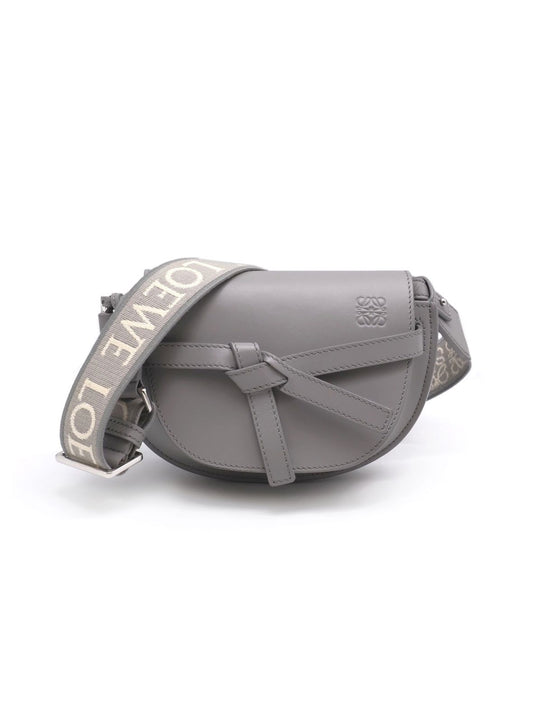 LOEWE Gate Dual馬鞍包 - Mini灰