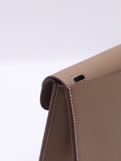 HERMES Halzan Mini - Etoupe 18 大象灰銀 K