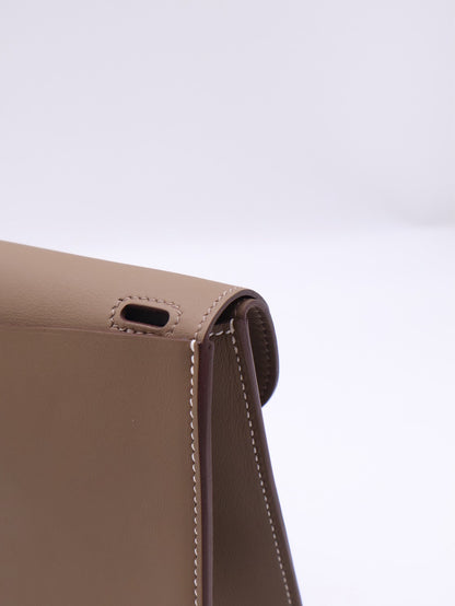 HERMES Halzan Mini - Etoupe 18 大象灰銀 K
