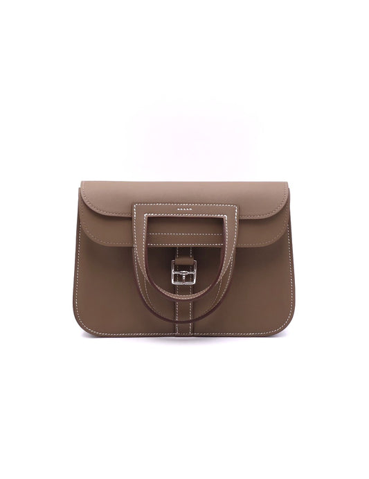 HERMES Halzan Mini - Etoupe 18 大象灰銀 K