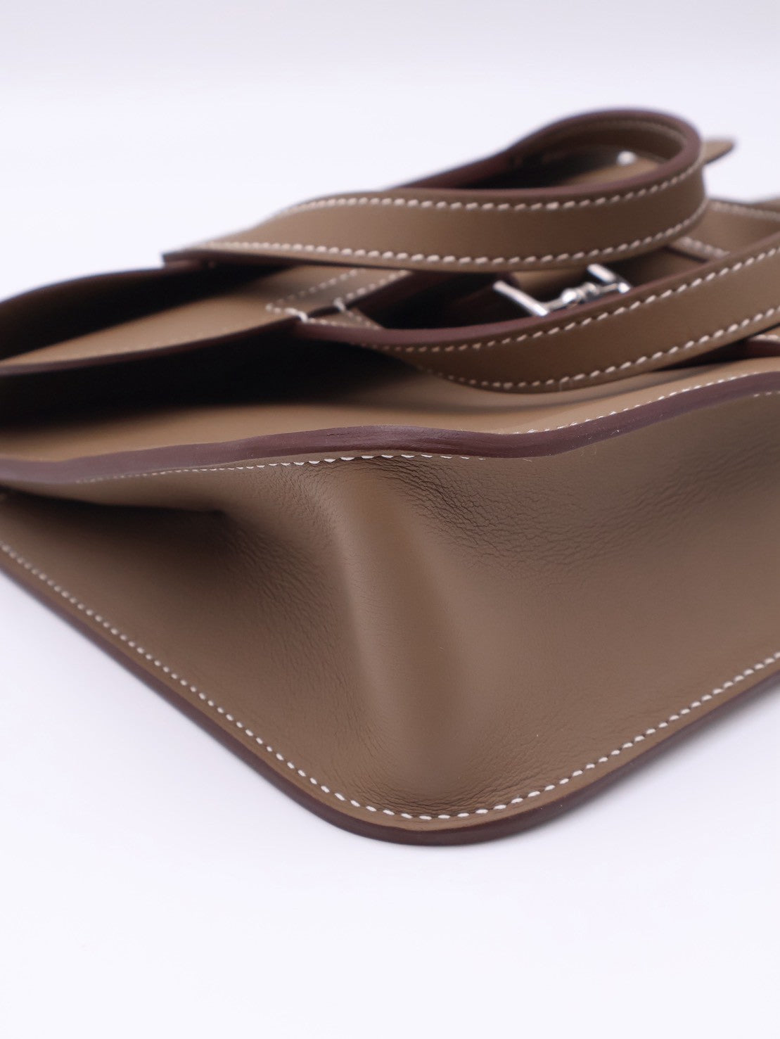 HERMES Halzan Mini - Etoupe 18 大象灰銀 K
