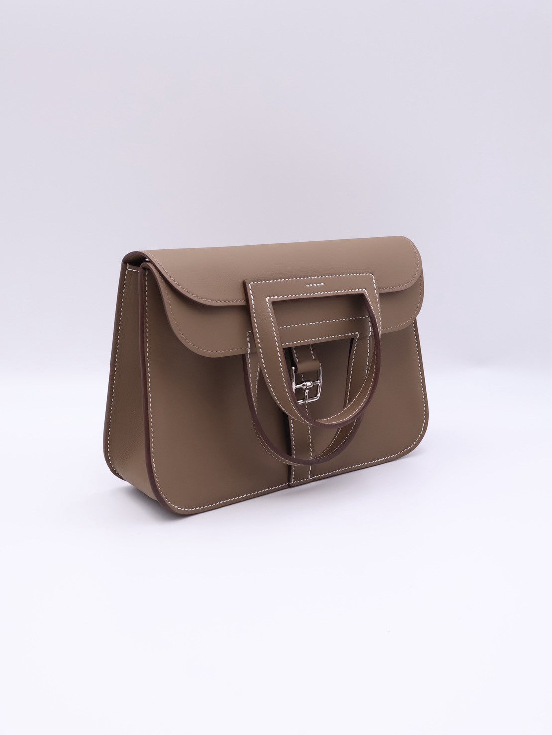 HERMES Halzan Mini - Etoupe 18 大象灰銀 K