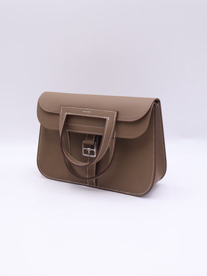 HERMES Halzan Mini - Etoupe 18 大象灰銀 K