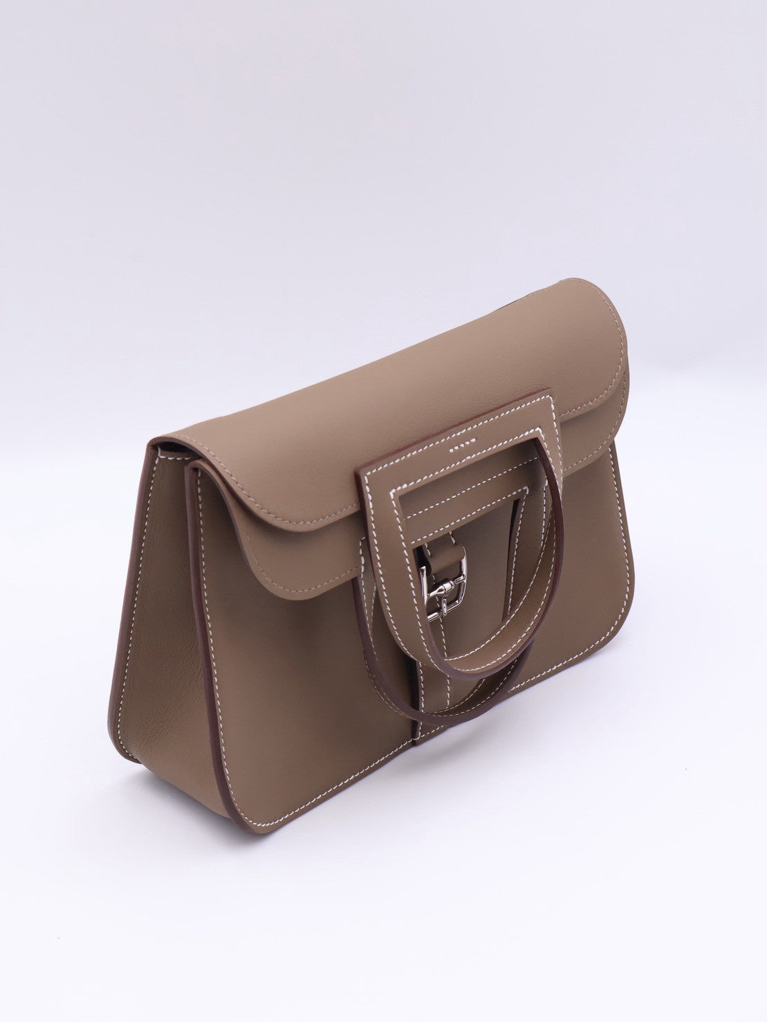 HERMES Halzan Mini - Etoupe 18 大象灰銀 K