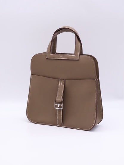 HERMES Halzan Mini - Etoupe 18 大象灰銀 K
