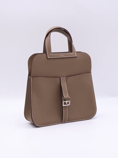 HERMES Halzan Mini - Etoupe 18 大象灰銀 K