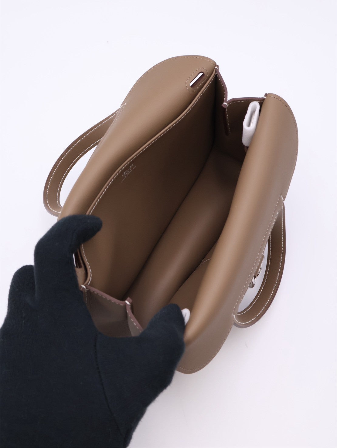 HERMES Halzan Mini - Etoupe 18 大象灰銀 K