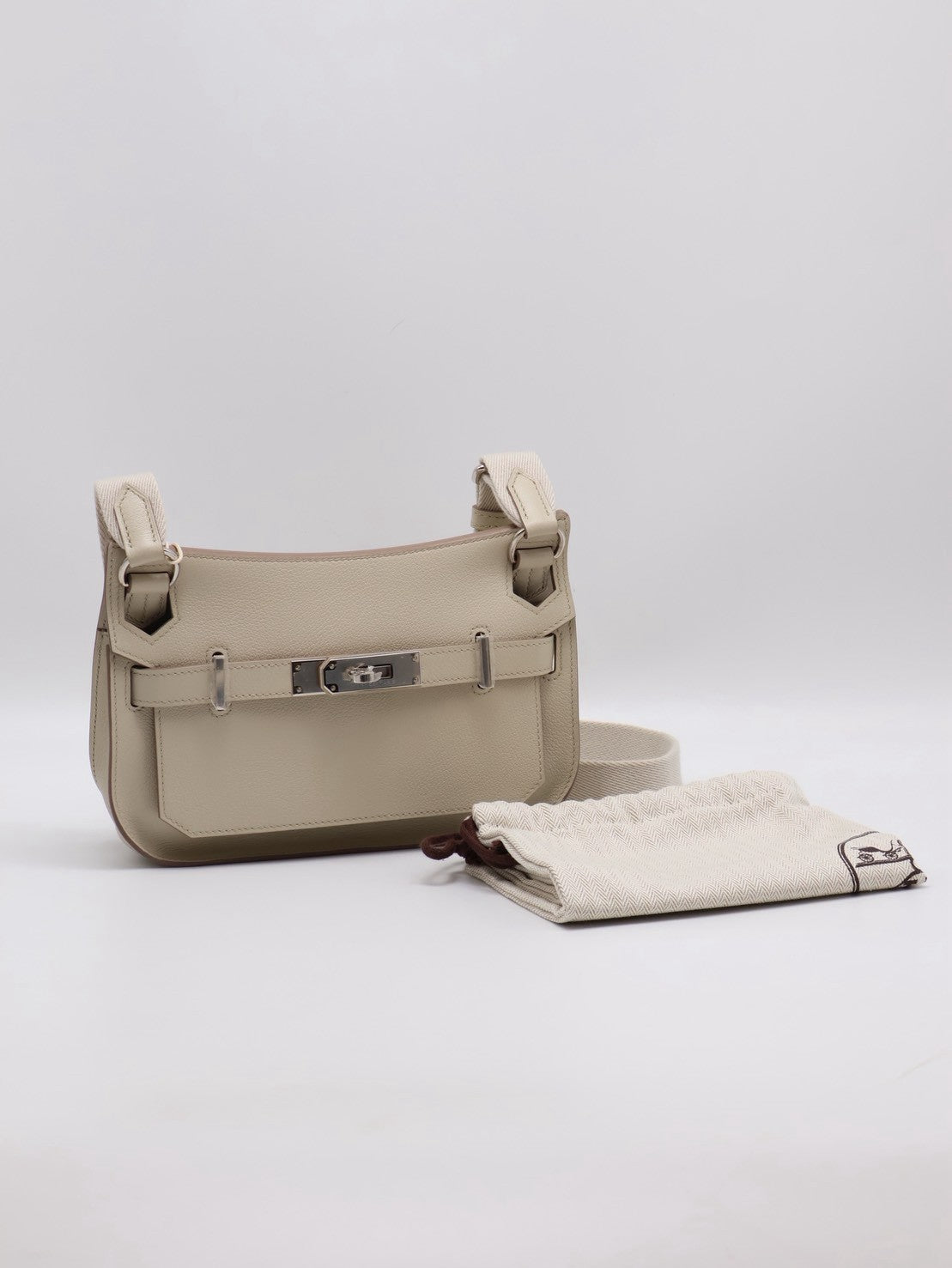 HERMES Jypsiere Mini - Beton 8L 冰川白銀 B