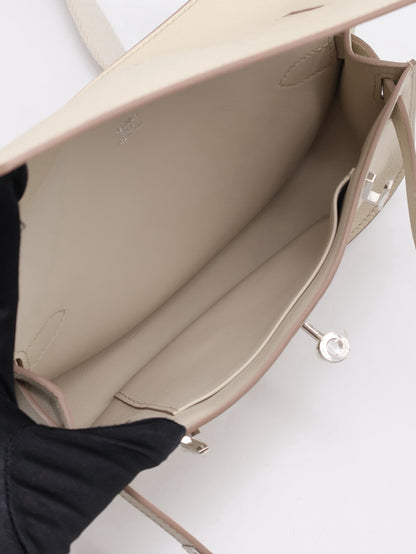 HERMES Jypsiere Mini - Beton 8L 冰川白銀 B