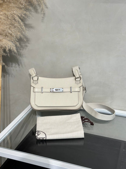 HERMES Jypsiere Mini - Beton 8L 冰川白銀 B