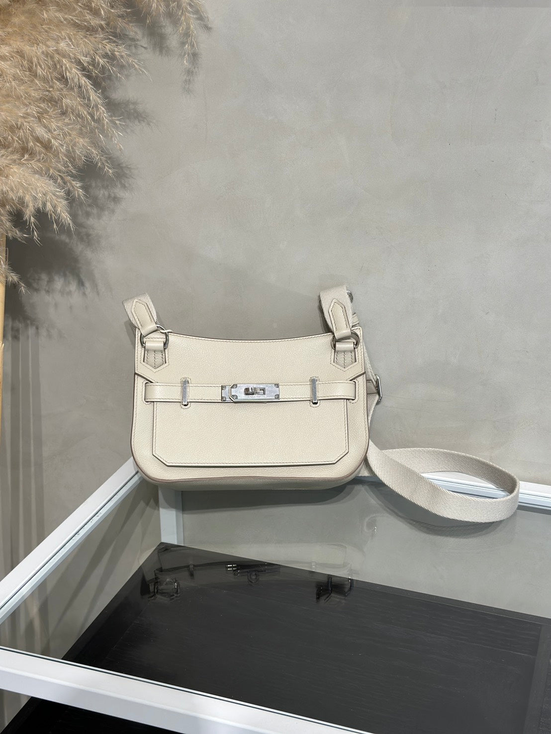 HERMES Jypsiere Mini - Beton 8L 冰川白銀 B