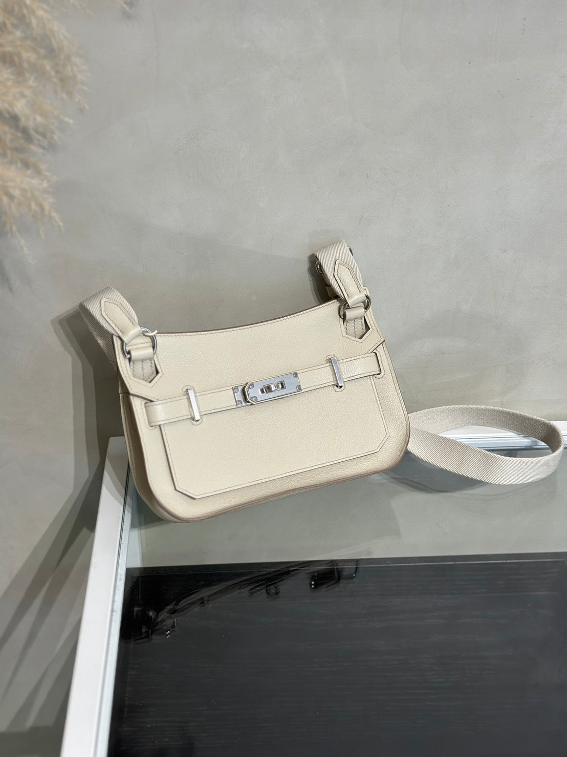 HERMES Jypsiere Mini - Beton 8L 冰川白銀 B