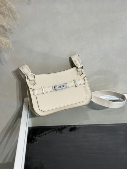 HERMES Jypsiere Mini - Beton 8L 冰川白銀 B