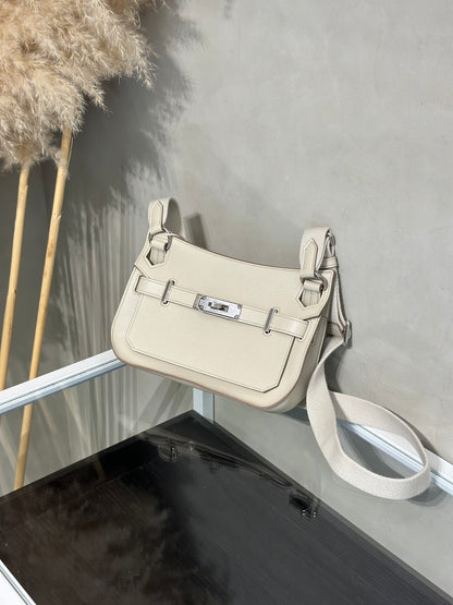 HERMES Jypsiere Mini - Beton 8L 冰川白銀 B