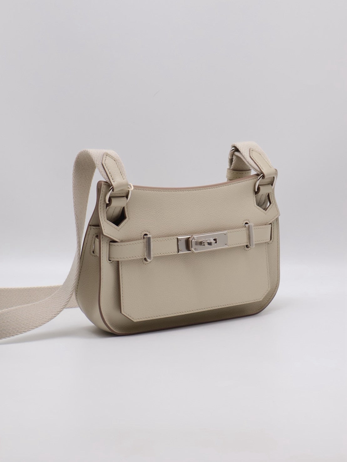 HERMES Jypsiere Mini - Beton 8L 冰川白銀 B
