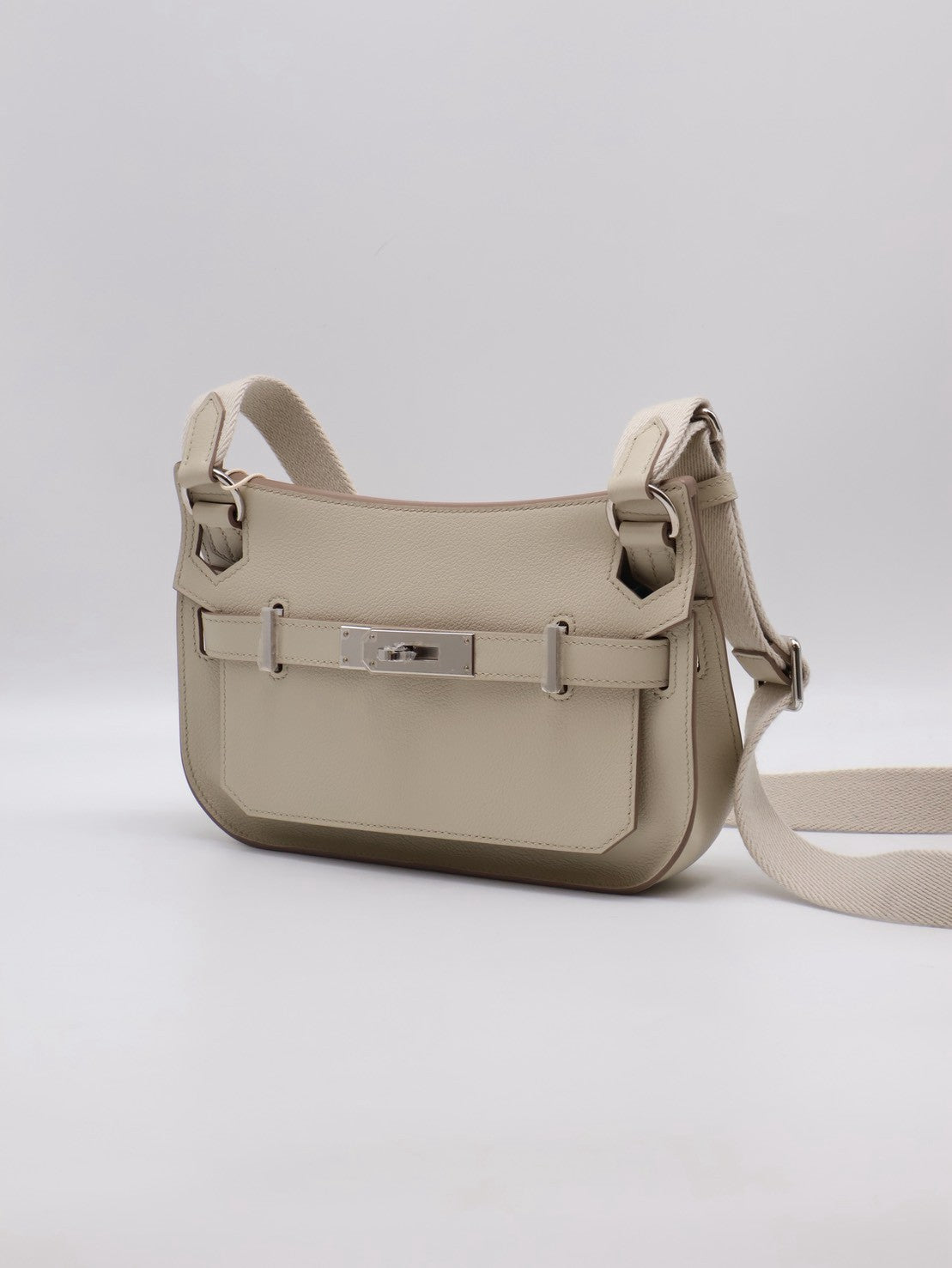 HERMES Jypsiere Mini - Beton 8L 冰川白銀 B