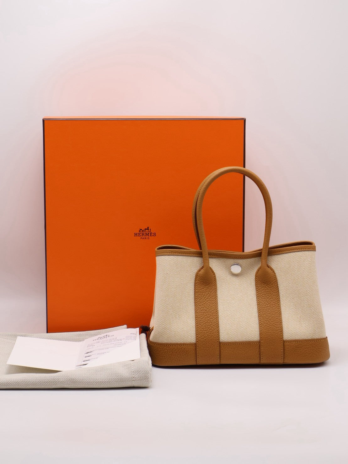 HERMES Mini Garden Party - Sesame 2S 帆布芝麻 G