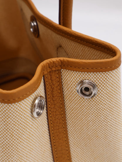 HERMES Mini Garden Party - Sesame 2S 帆布芝麻 G