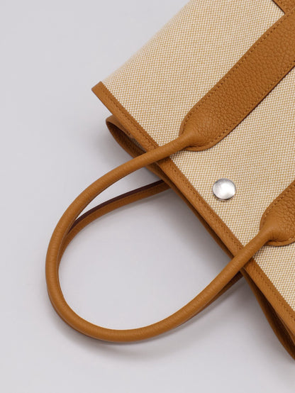 HERMES Mini Garden Party - Sesame 2S 帆布芝麻 G
