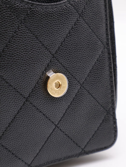 CHANEL 25 Mini Hobo Bag - 黑亮金