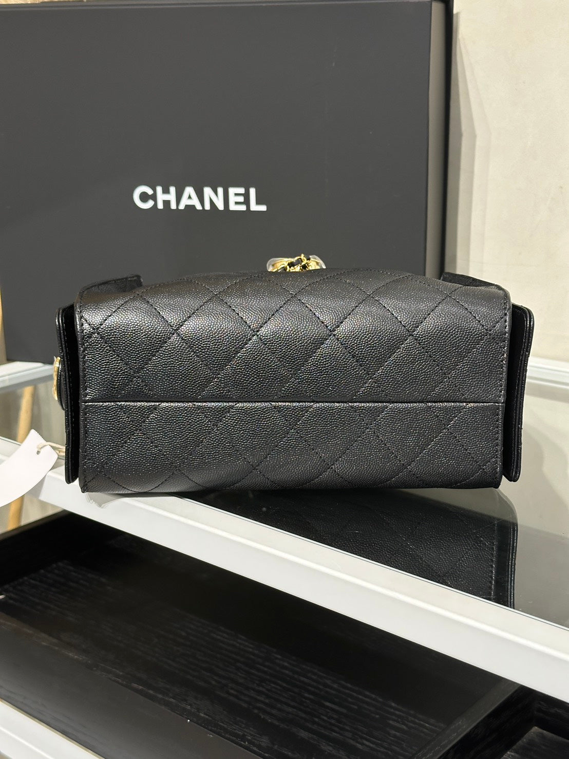 CHANEL 25 Mini Hobo Bag - 黑亮金