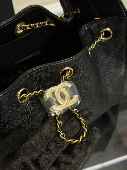 CHANEL 25 Mini Hobo Bag - 黑亮金