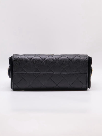 CHANEL 25 Mini Hobo Bag - 黑亮金