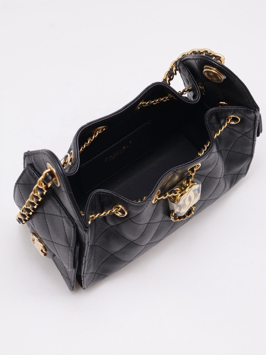 CHANEL 25 Mini Hobo Bag - 黑亮金