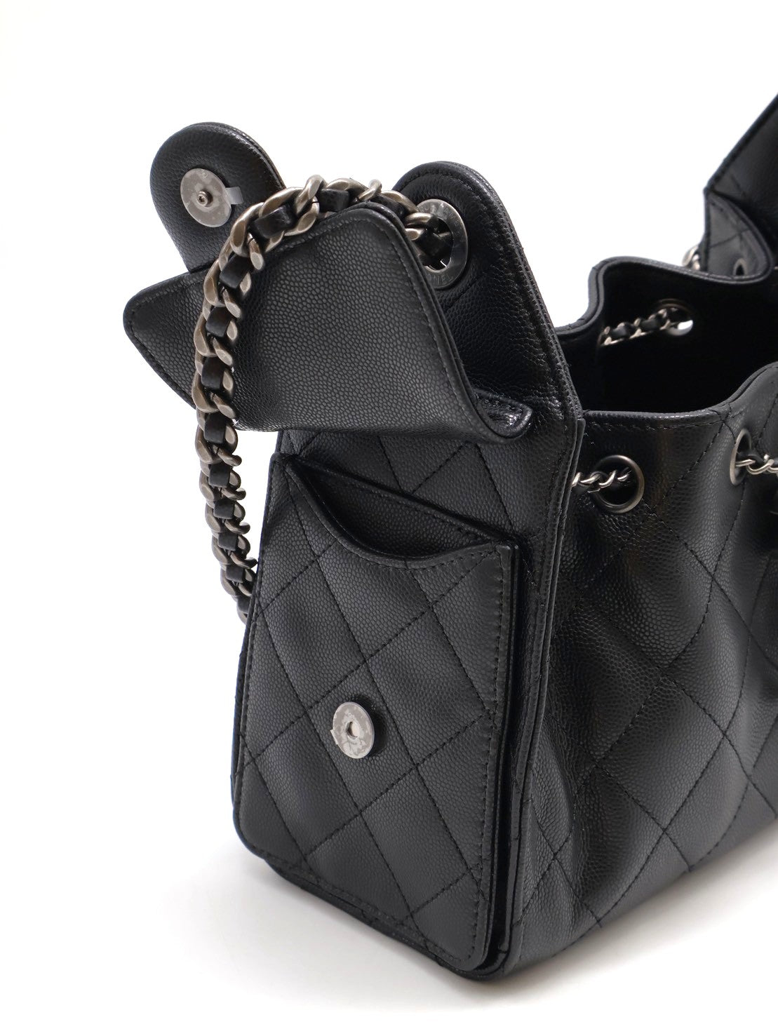 CHANEL 25 Mini Hobo Bag - 黑銀