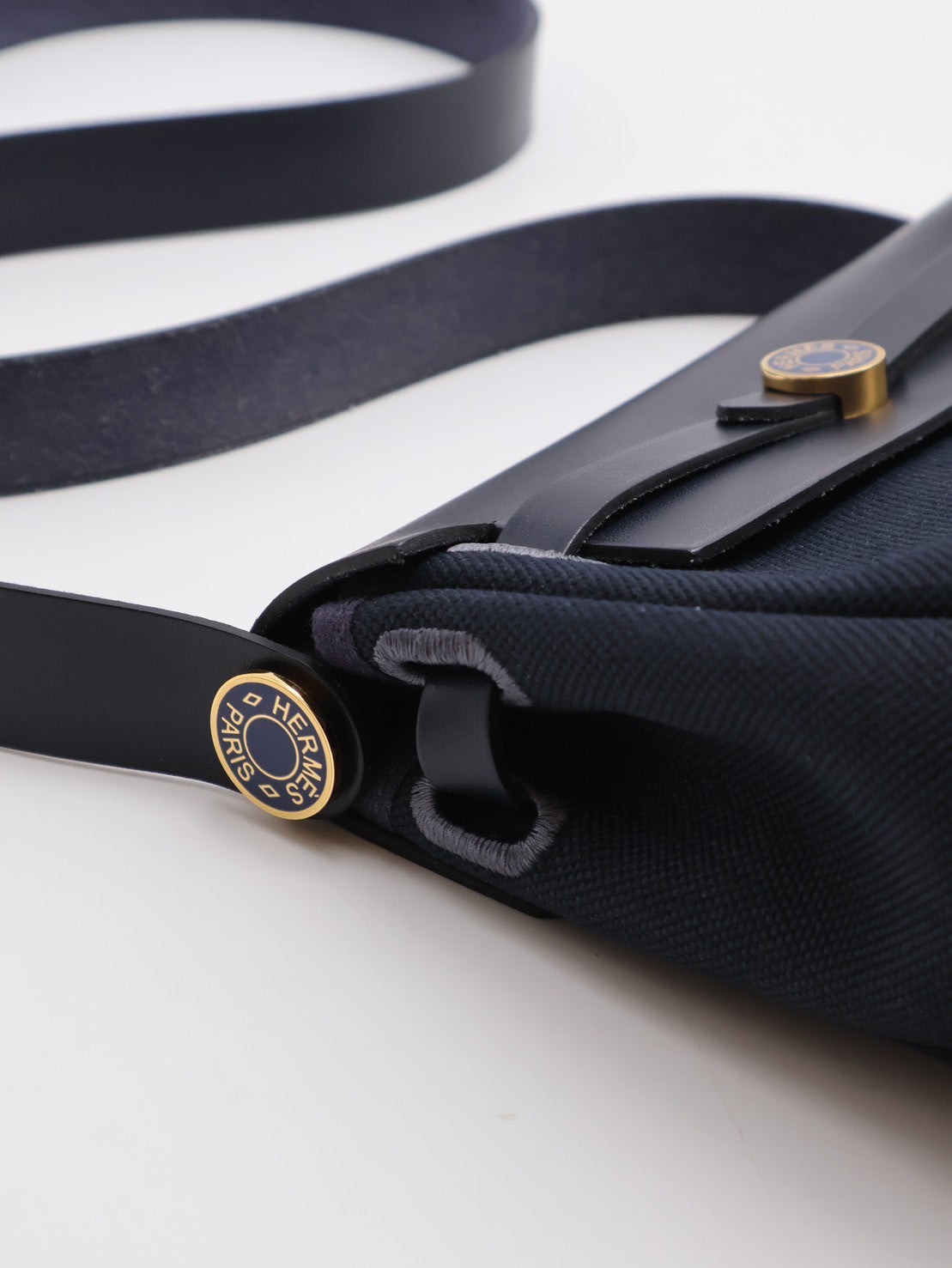 HERMES Herbag zip 20 - 綻藍琺瑯金釦 K