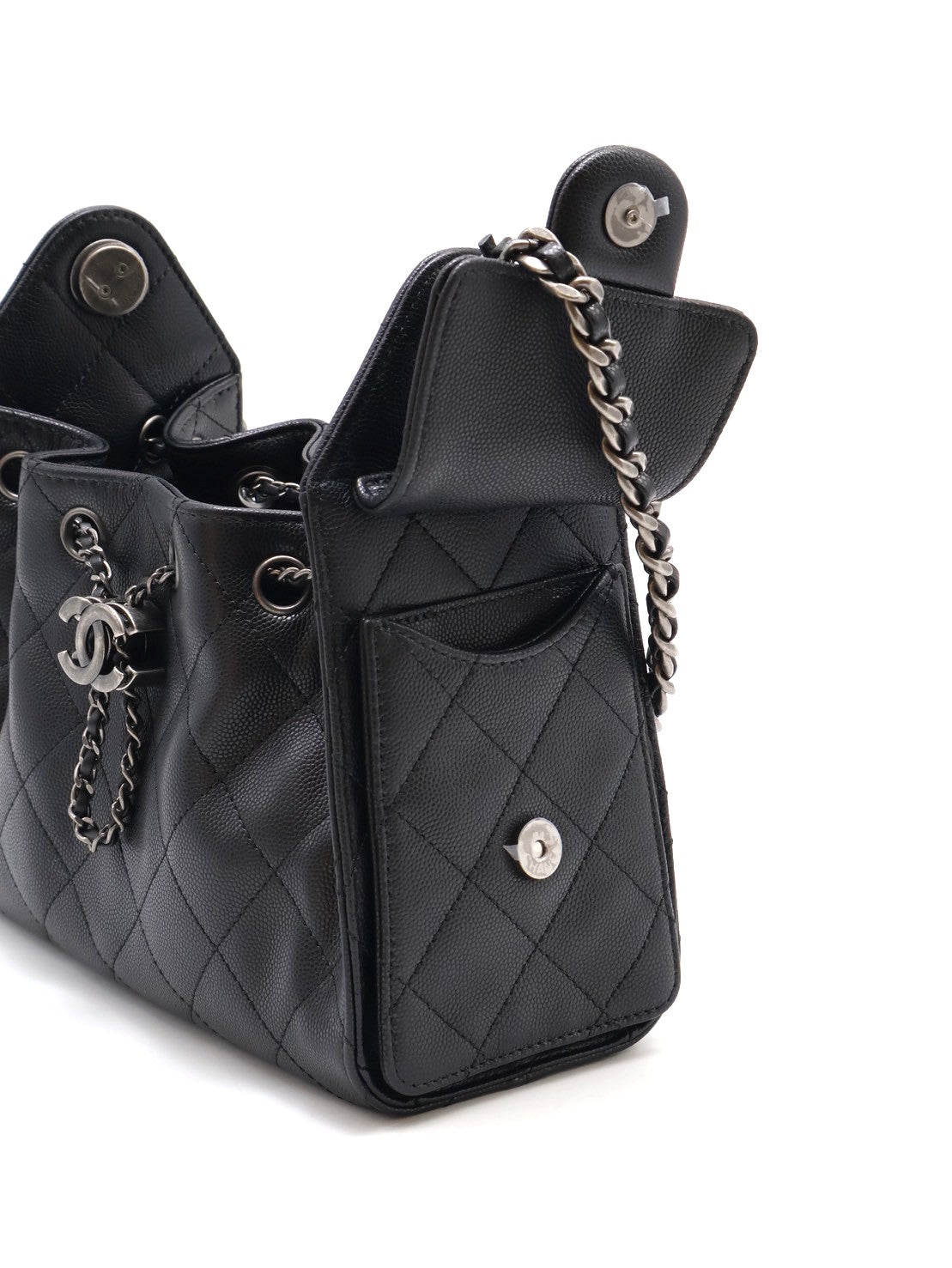 CHANEL 25 Mini Hobo Bag - 黑銀