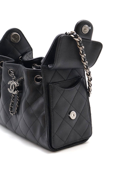 CHANEL 25 Mini Hobo Bag - 黑銀