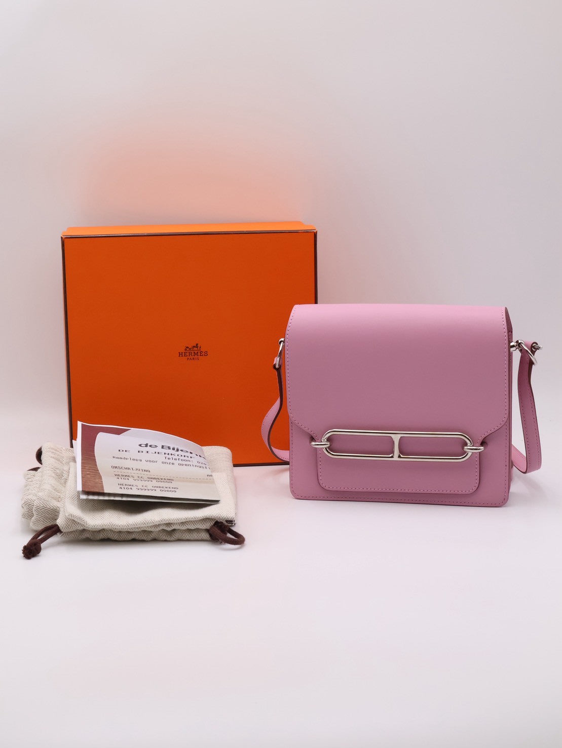 HERMES Mini Roulis - Mauve Sylvestre X9錦葵紫銀 U