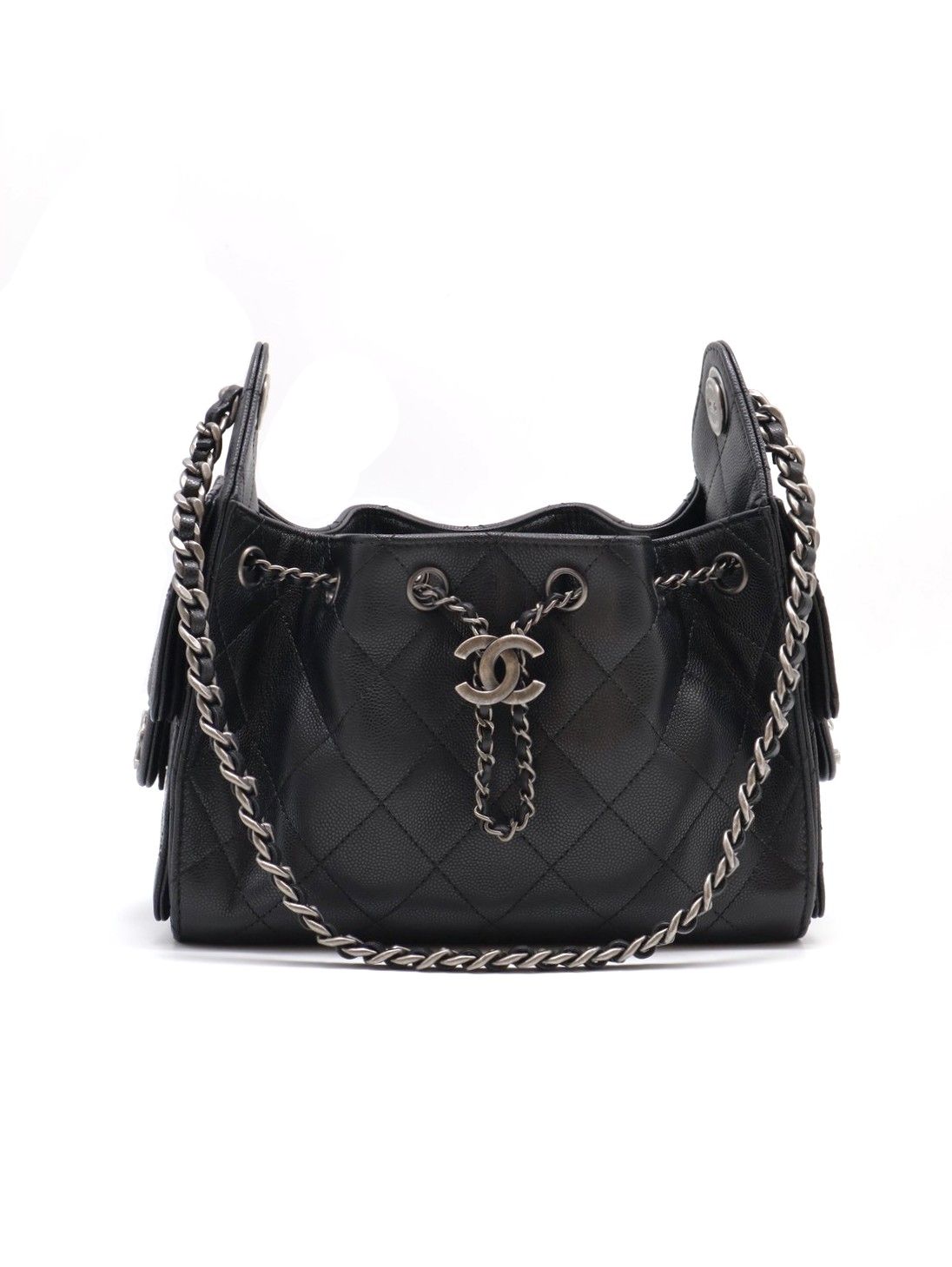 CHANEL 25 Mini Hobo Bag - 黑銀