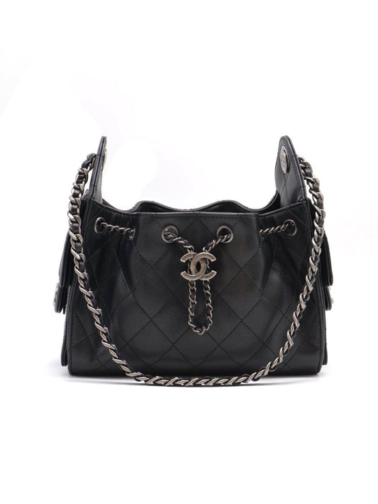 CHANEL 25 Mini Hobo Bag - 黑銀