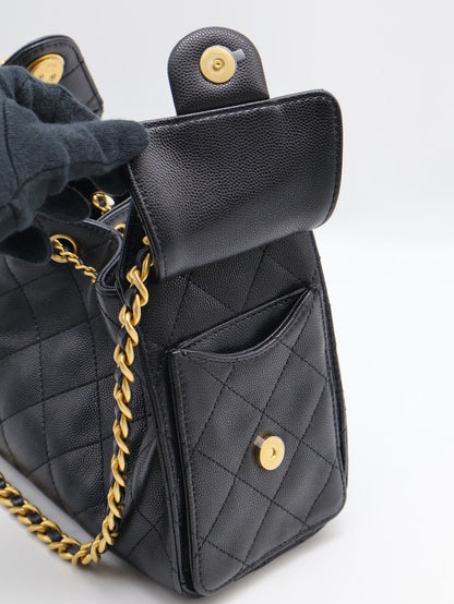 CHANEL 25 Mini Hobo Bag - 黑金