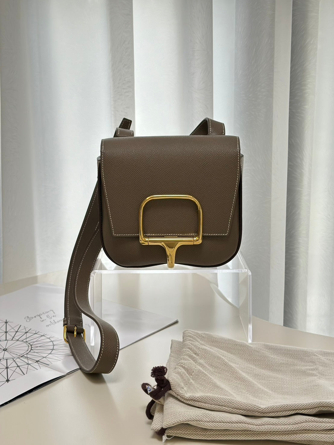 HERMES Della mini - 灰金 U