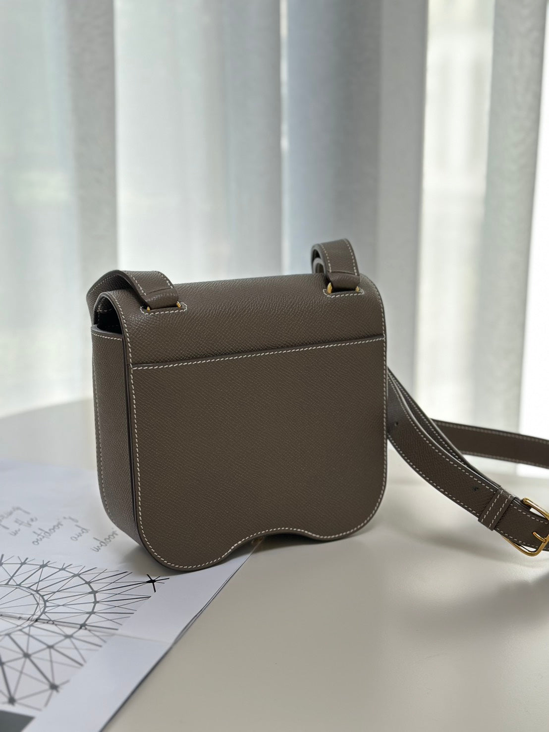 HERMES Della mini - 灰金 U