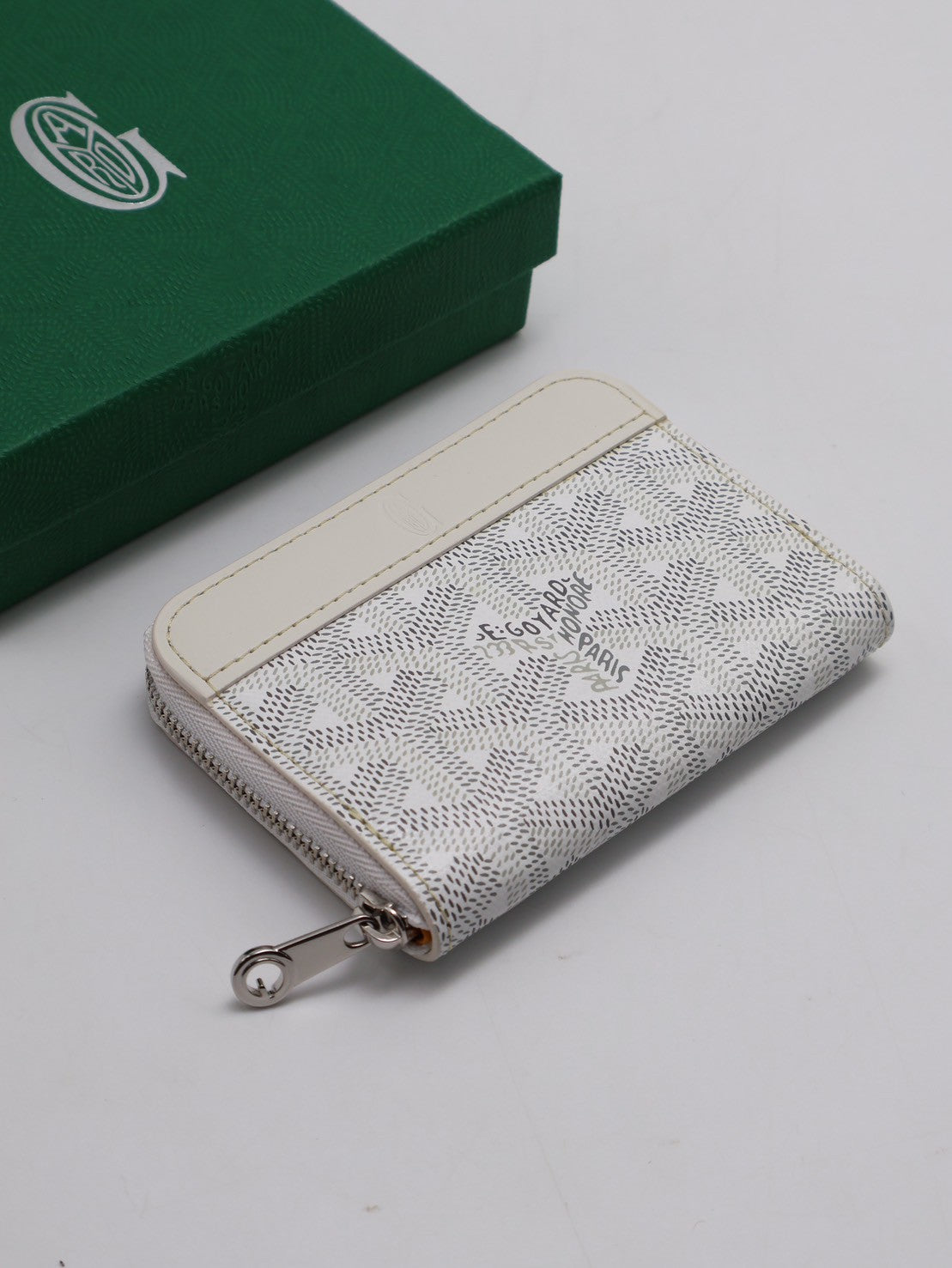 GOYARD Matignon拉鍊零錢包 - 迷你白
