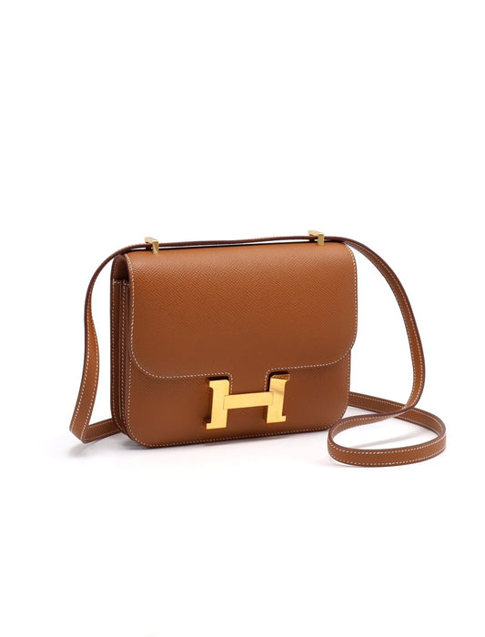 HERMES Mini constance 19 - 金棕金