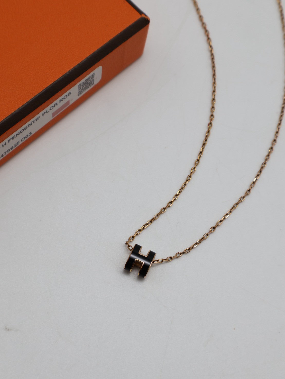 HERMES Mini pop H項鍊 - 黑金