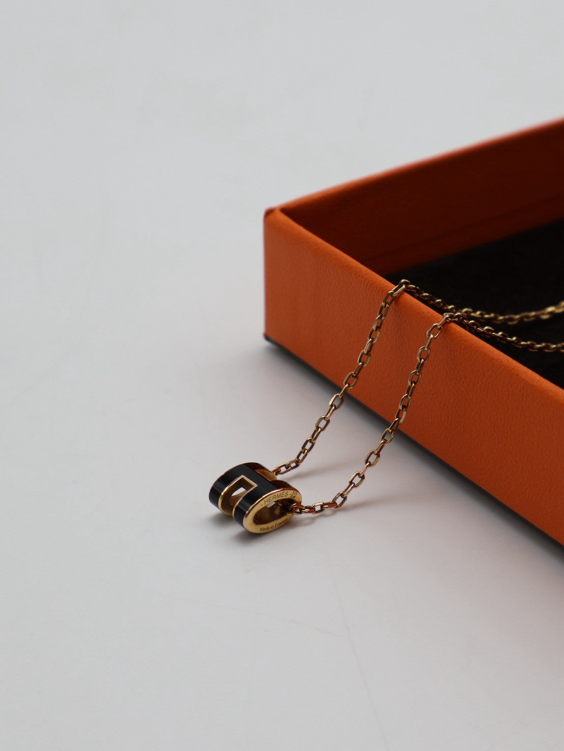 HERMES Mini pop H項鍊 - 黑金