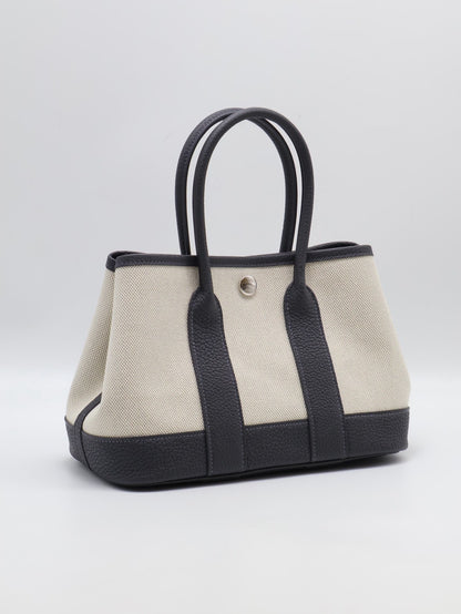 HERMES Mini Garden Party - Ardoise 85 帆布石板灰 K