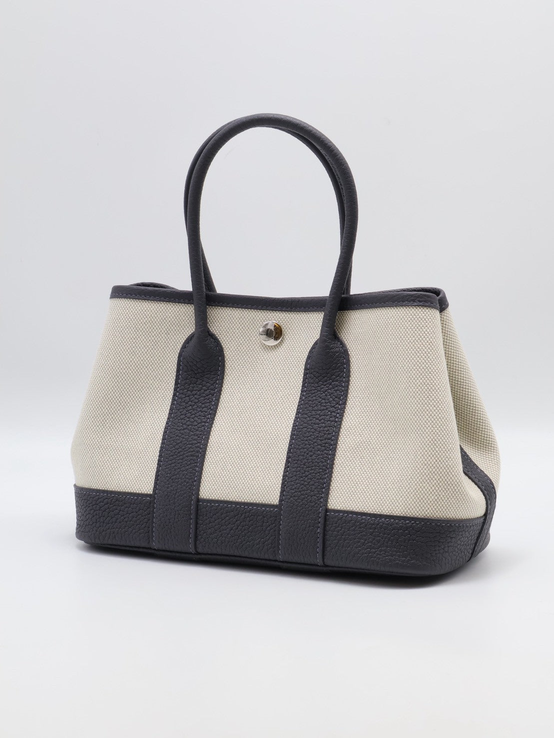 HERMES Mini Garden Party - Ardoise 85 帆布石板灰 K