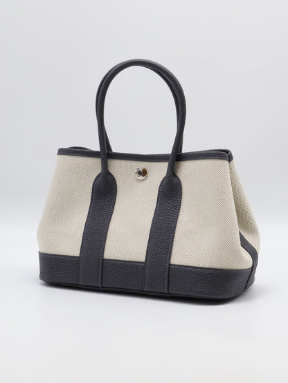 HERMES Mini Garden Party - Ardoise 85 帆布石板灰 K