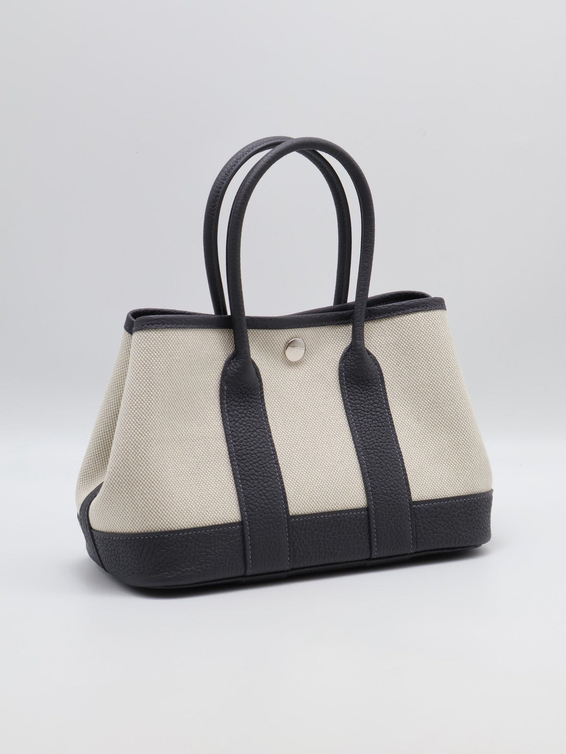 HERMES Mini Garden Party - Ardoise 85 帆布石板灰 K