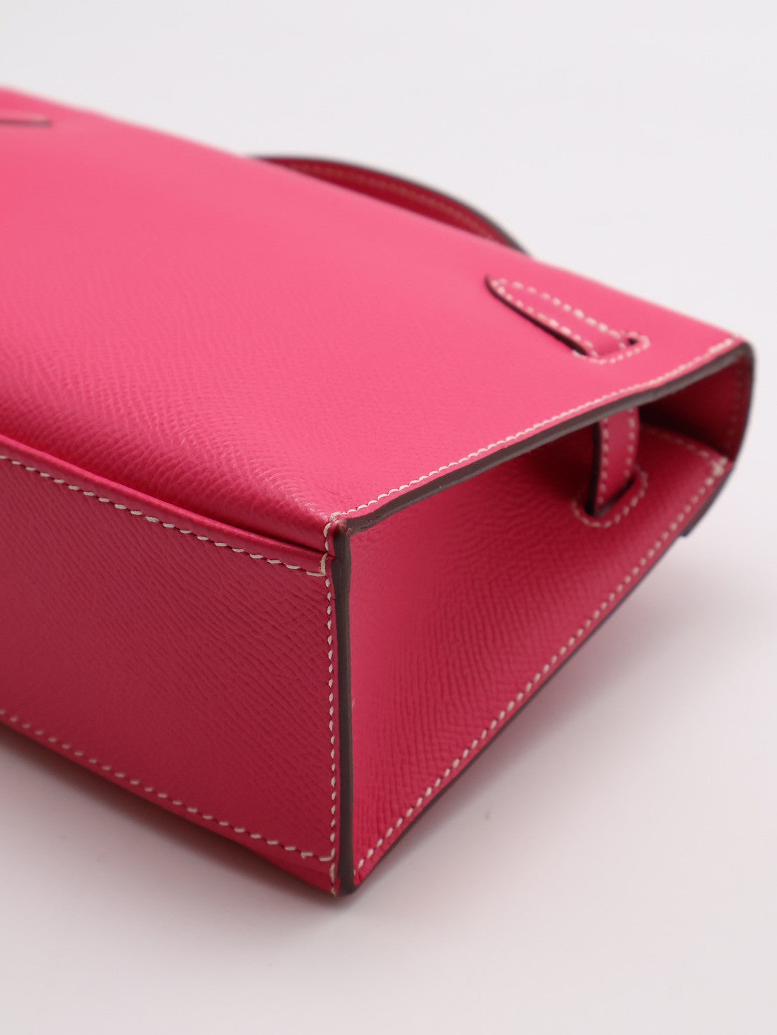 HERMES Mini kelly - 糖果粉銀 🅀